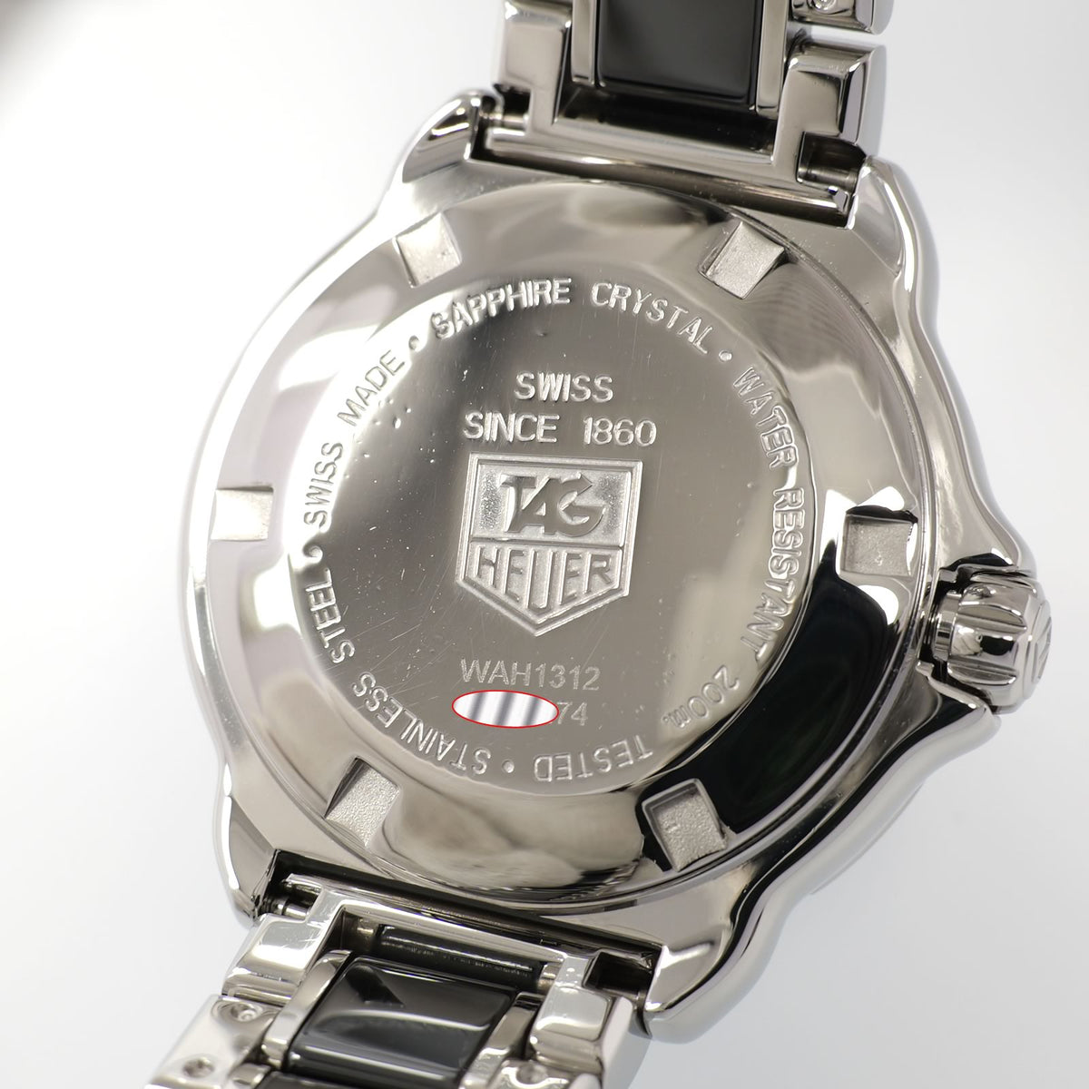 TAG Heuer Formula 1 WAH1312 stainless steel screw down case back