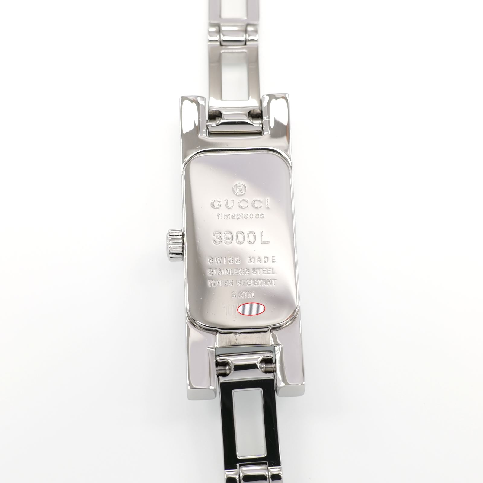 Gucci 3900L stainless steel case back