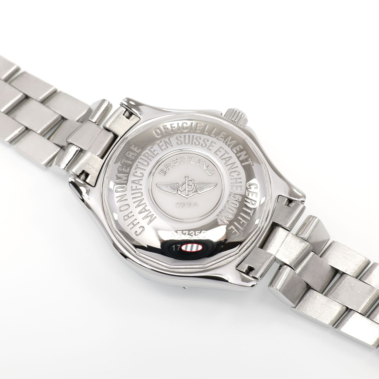 Breitling Colt Oceane A57350 stainless steel screw down case back