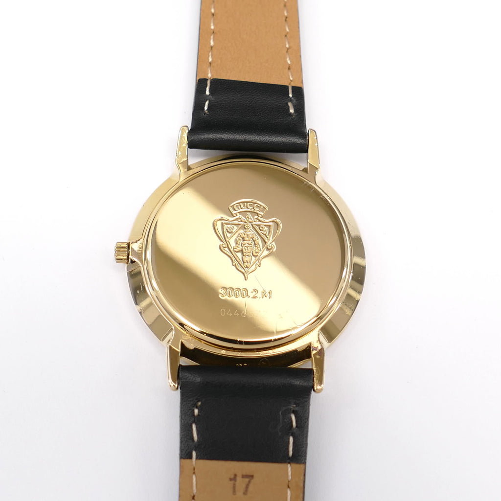 Gucci 3000M 18k Gold Plated case back