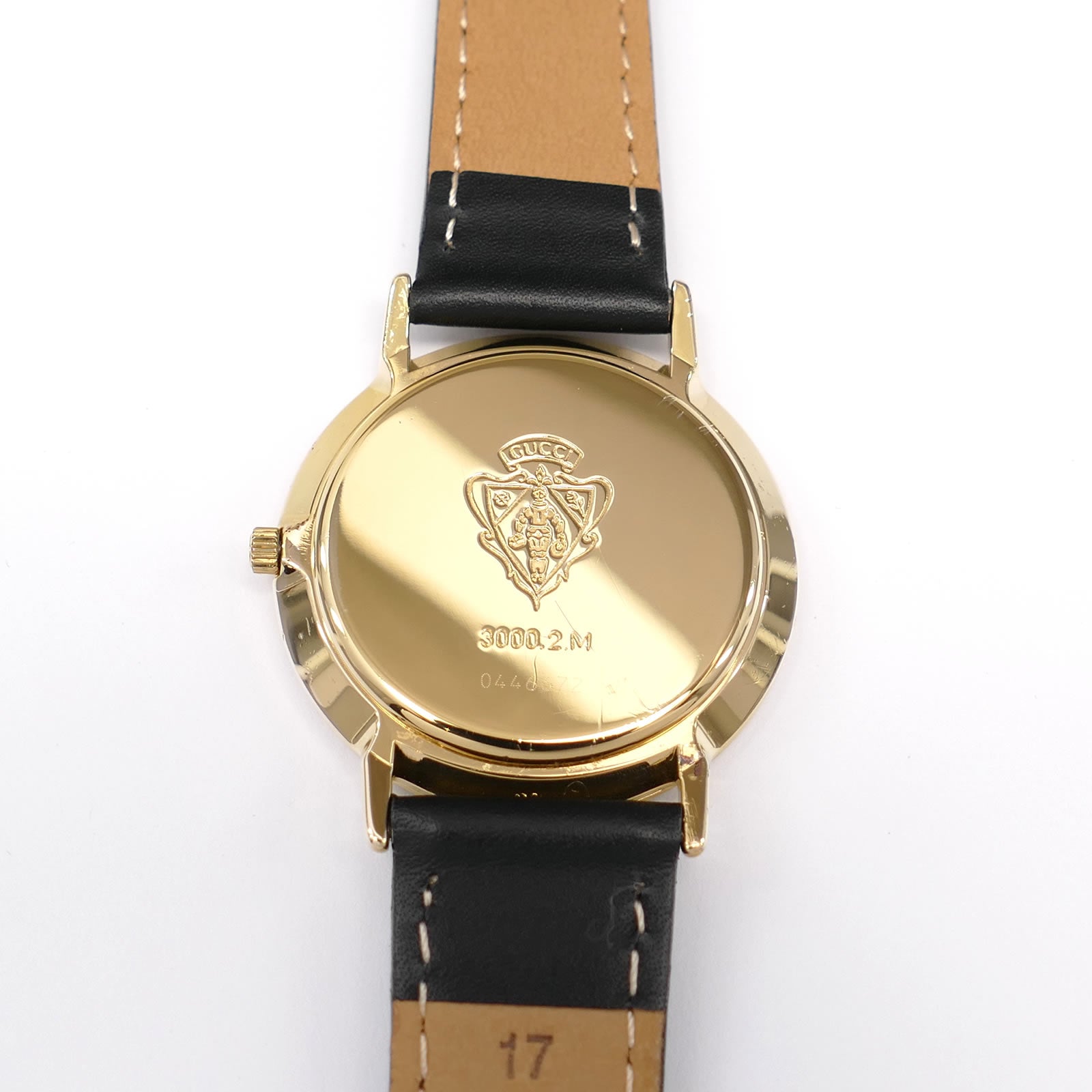 Gucci 3000M 18k Gold Plated case back