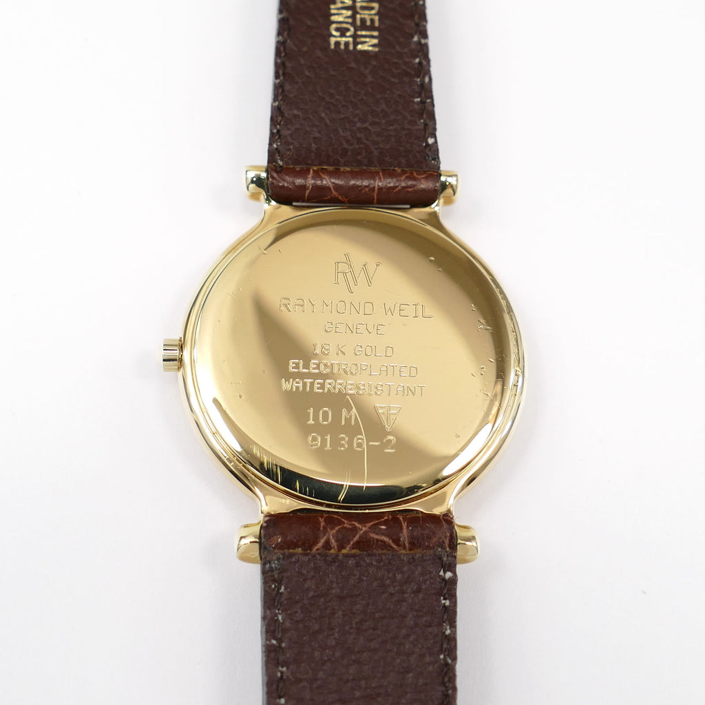 Raymond Weil 9136-2 18k Gold Plated case back