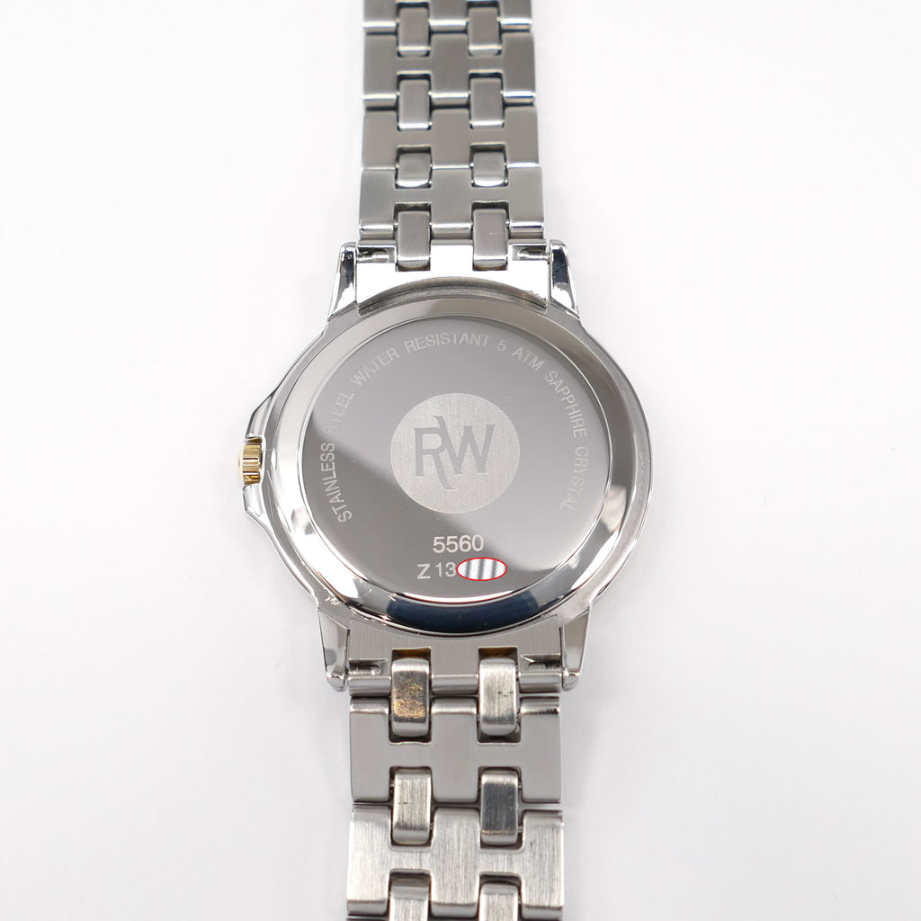 Raymond Weil Tango 5560 stainless steel case back