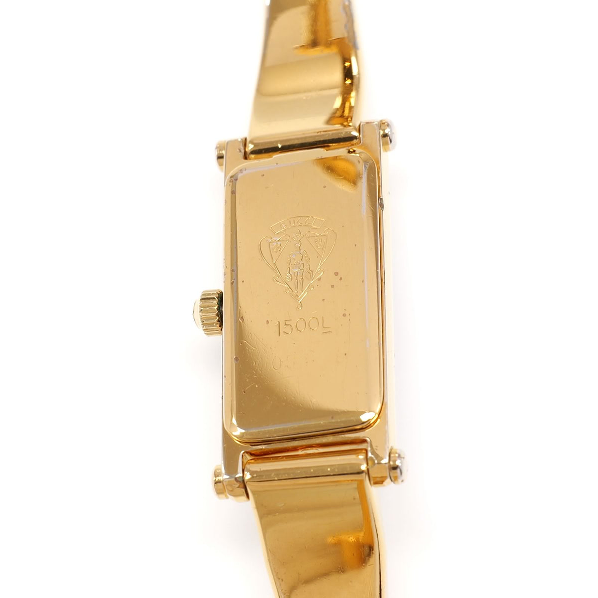 Gucci 1500L 18k Gold Plated case back