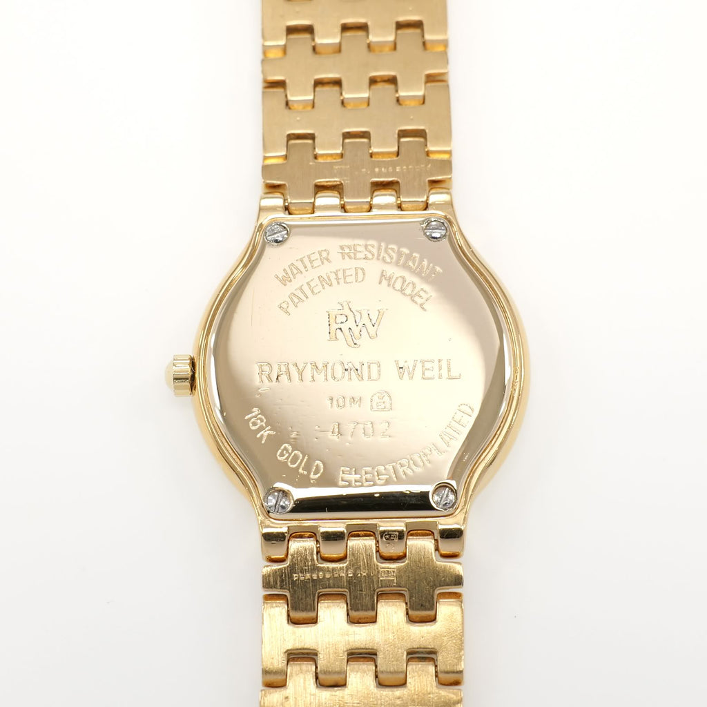 Raymond Weil Fidélio 4702 18k Gold plated case back