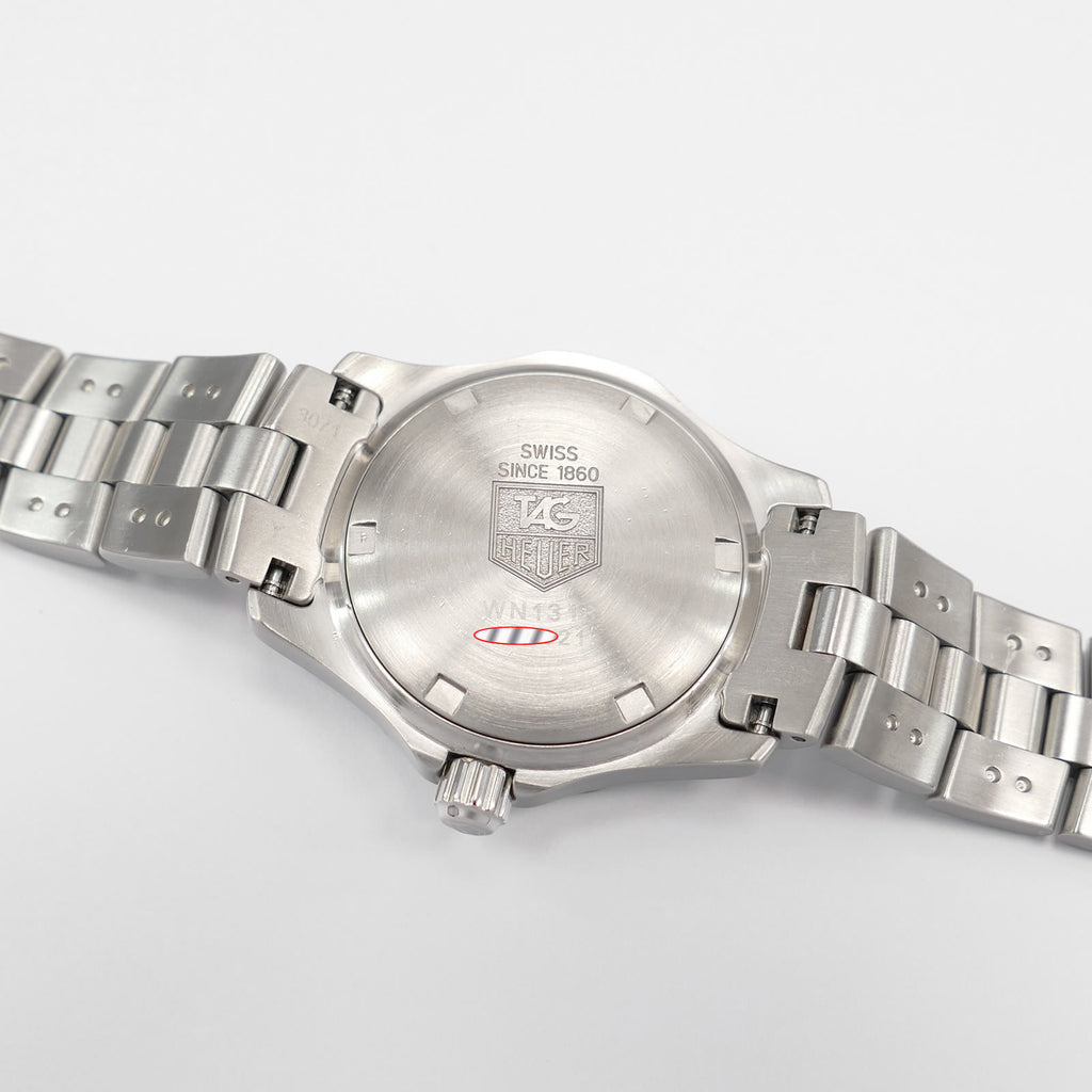 TAG Heuer 2000 Exclusive WN1318 stainless steel screw down case back