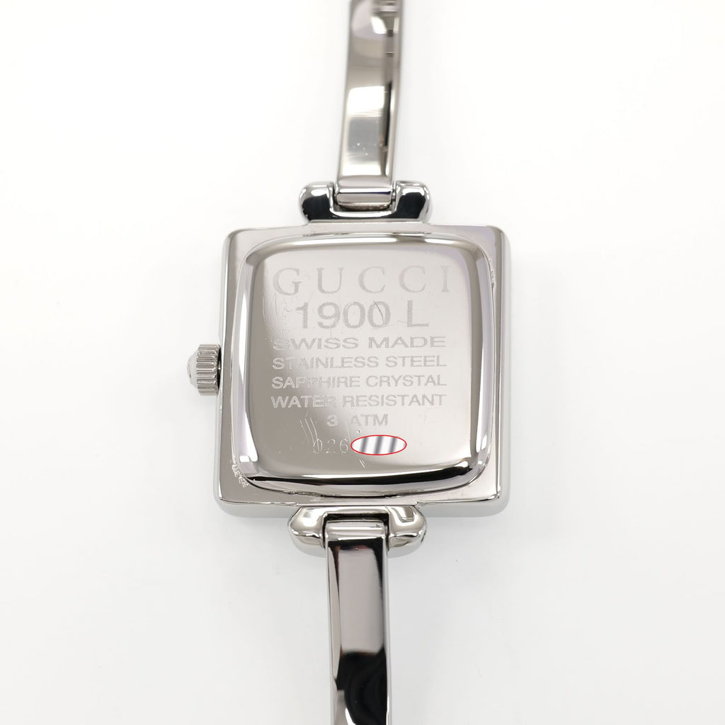 Gucci 1900L Stainless Steel case back