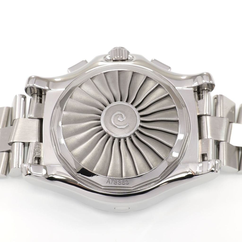 Breitling Airwolf A78363 stainless steel screw down case back propeller design