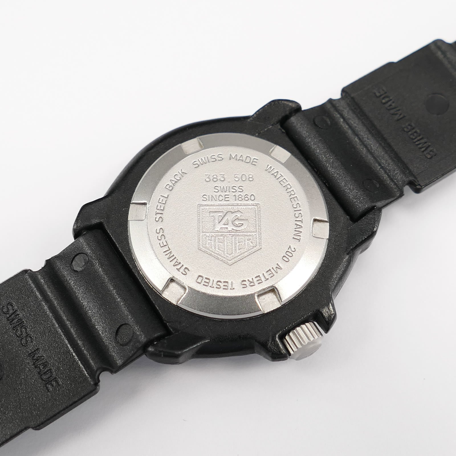 TAG Heuer Formula 1 383.508 stainless steel screw down case back