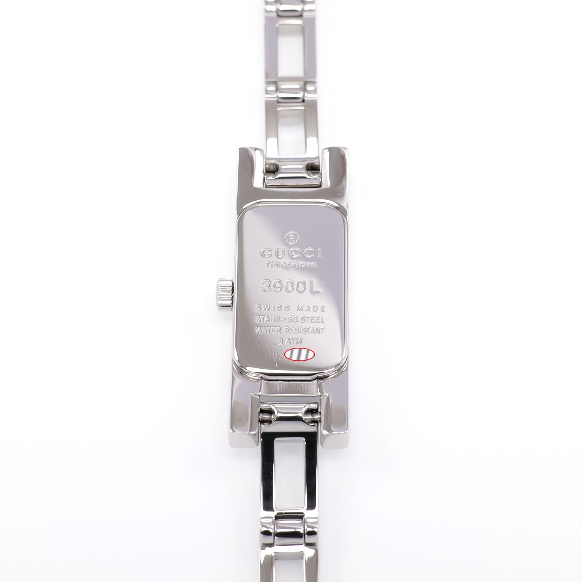 Gucci 3900L stainless steel case back