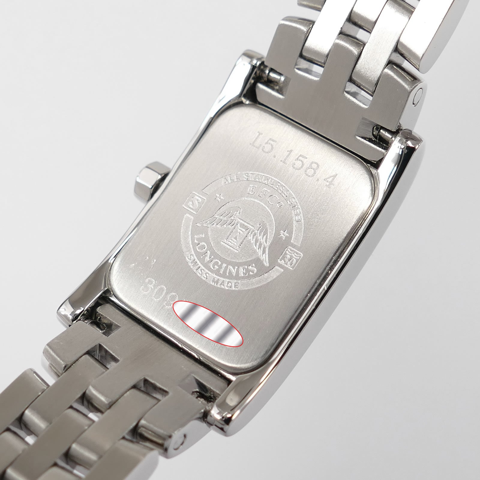 Longines DolceVita L5.158.4 stainless steel case back