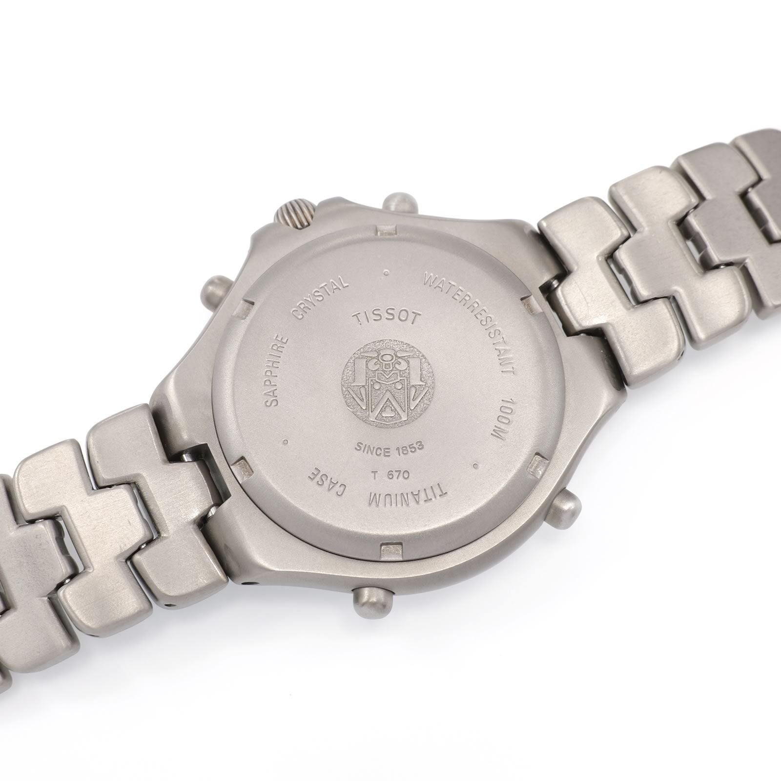 Tissot Titanium T670 titanium screw down case back