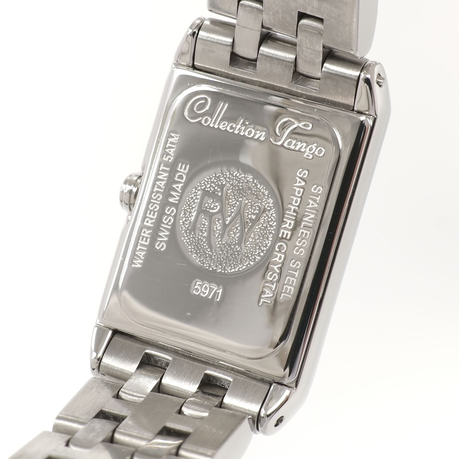 Raymond Weil Tango 5971 stainless steel case back
