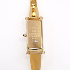 Gucci 1500L 18k Gold Plated case back
