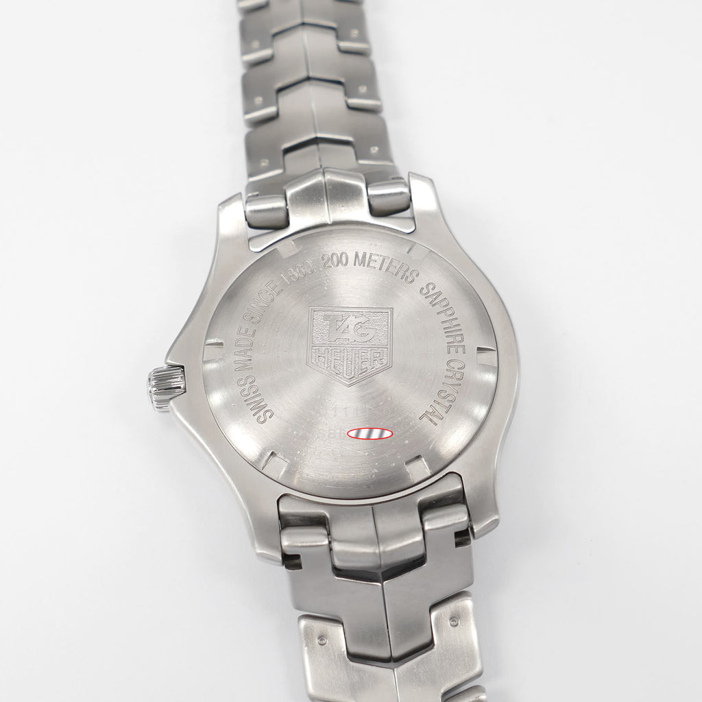 TAG Heuer Link WJ1111 stainless steel screw down case back