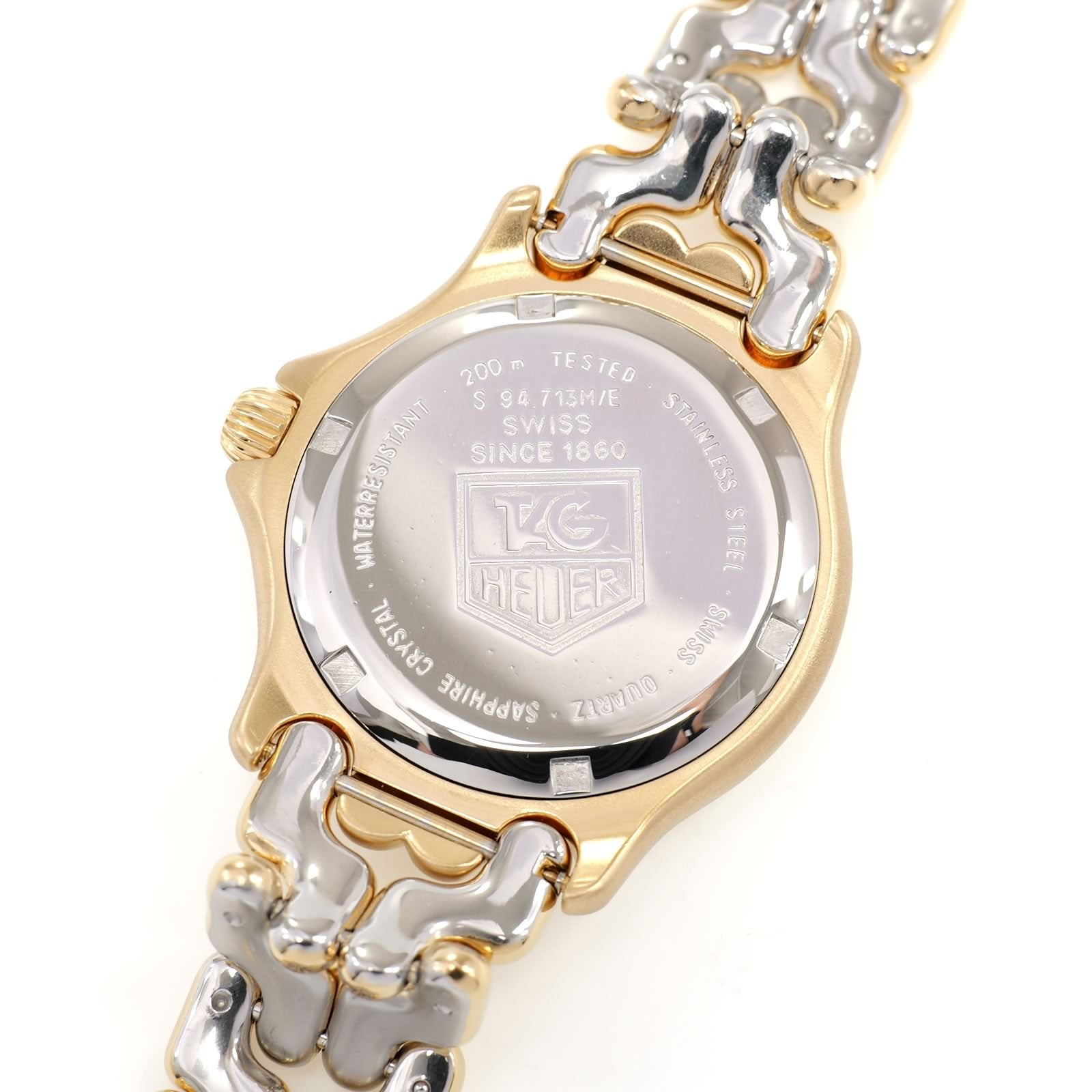 TAG Heuer SEL S94.713M/E stainless steel screw down case back