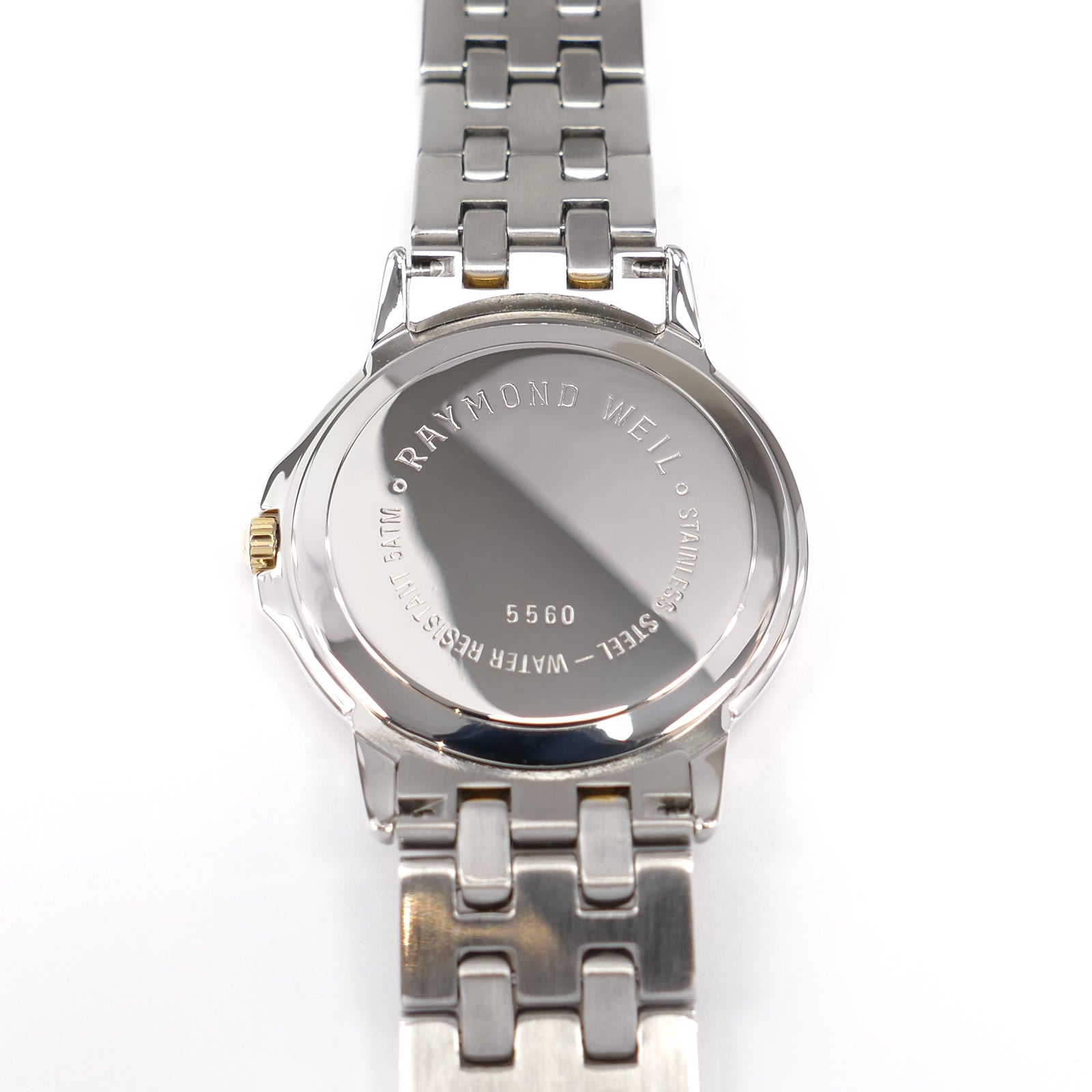 Raymond Weil Tango 5560 stainless steel case back