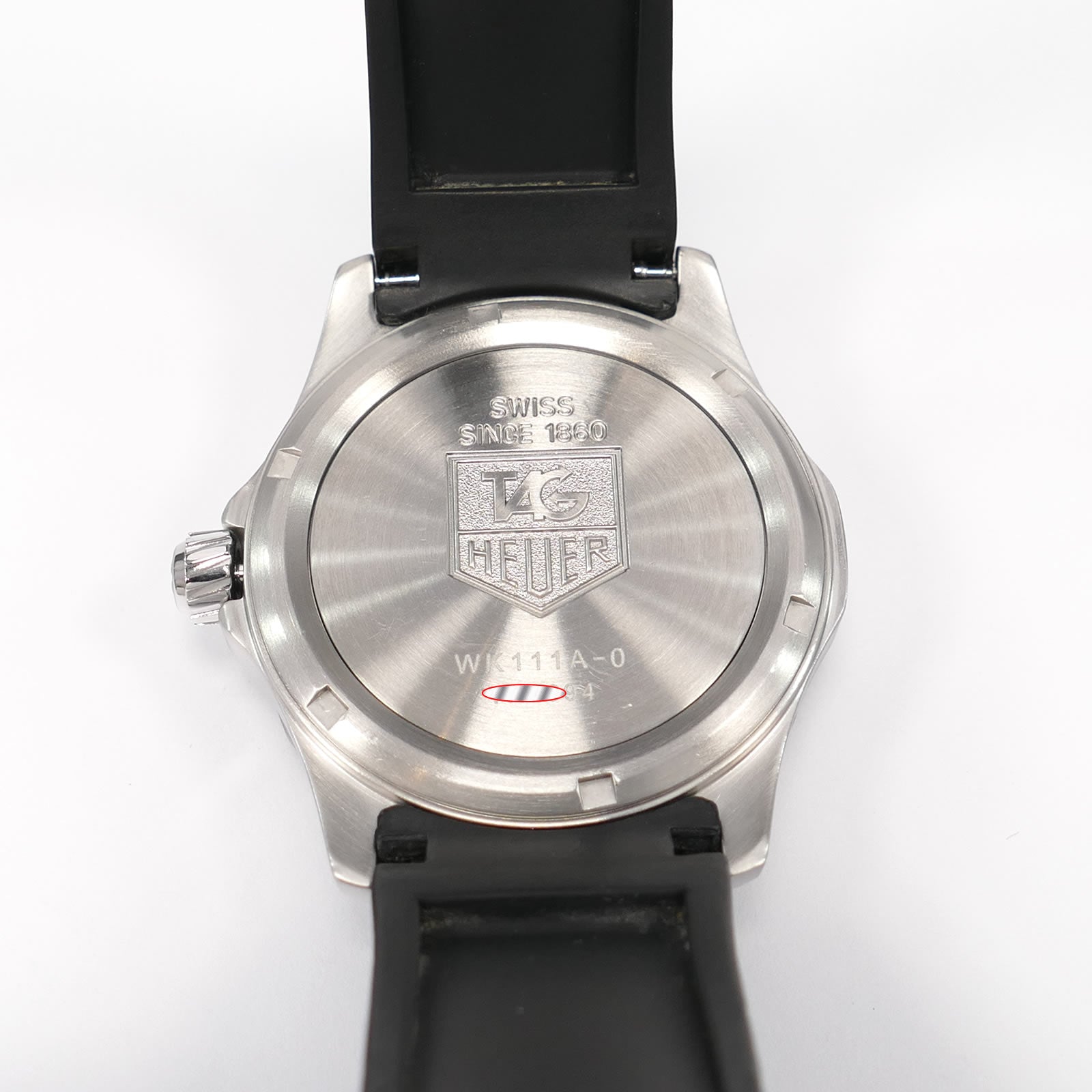 TAG Heuer 2000 Multigraph WK111A-0 stainless steel screw down case back
