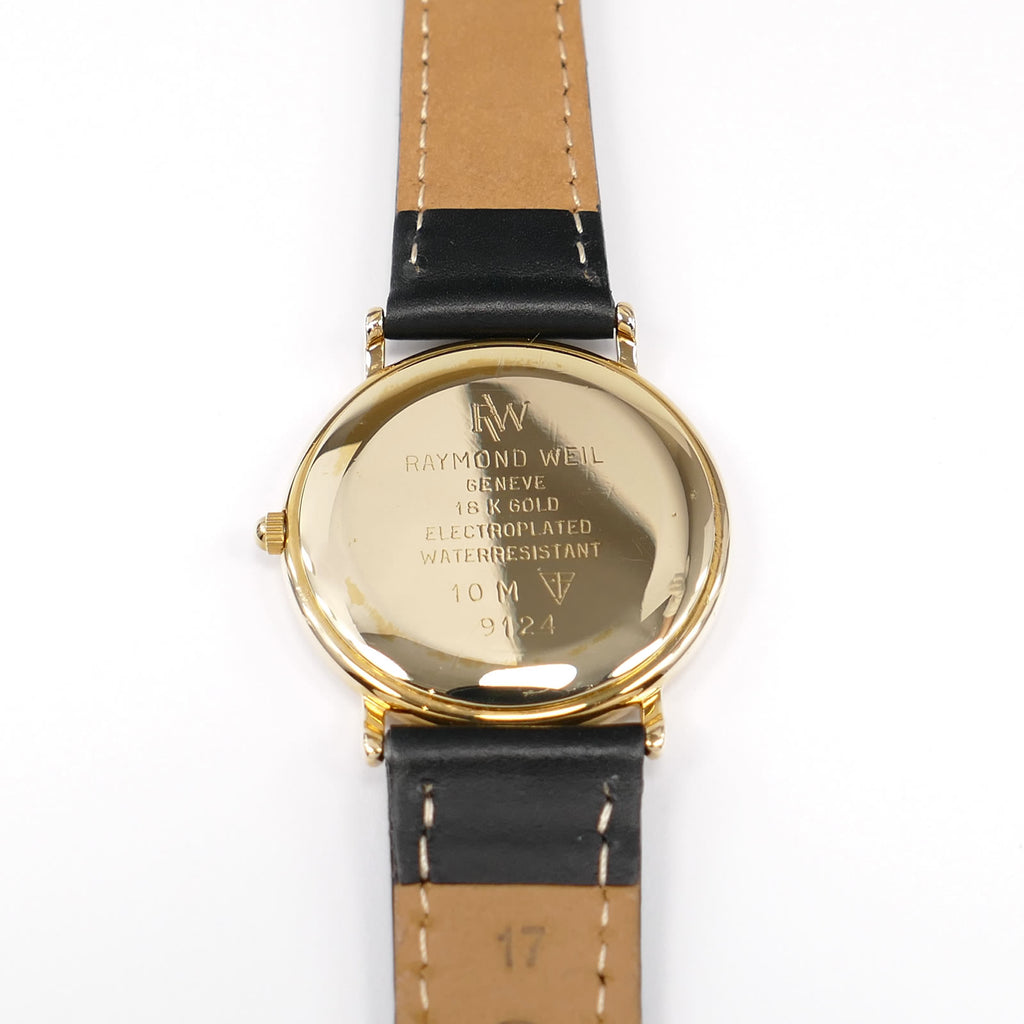 Raymond Weil 9124 18k Gold Plated case back