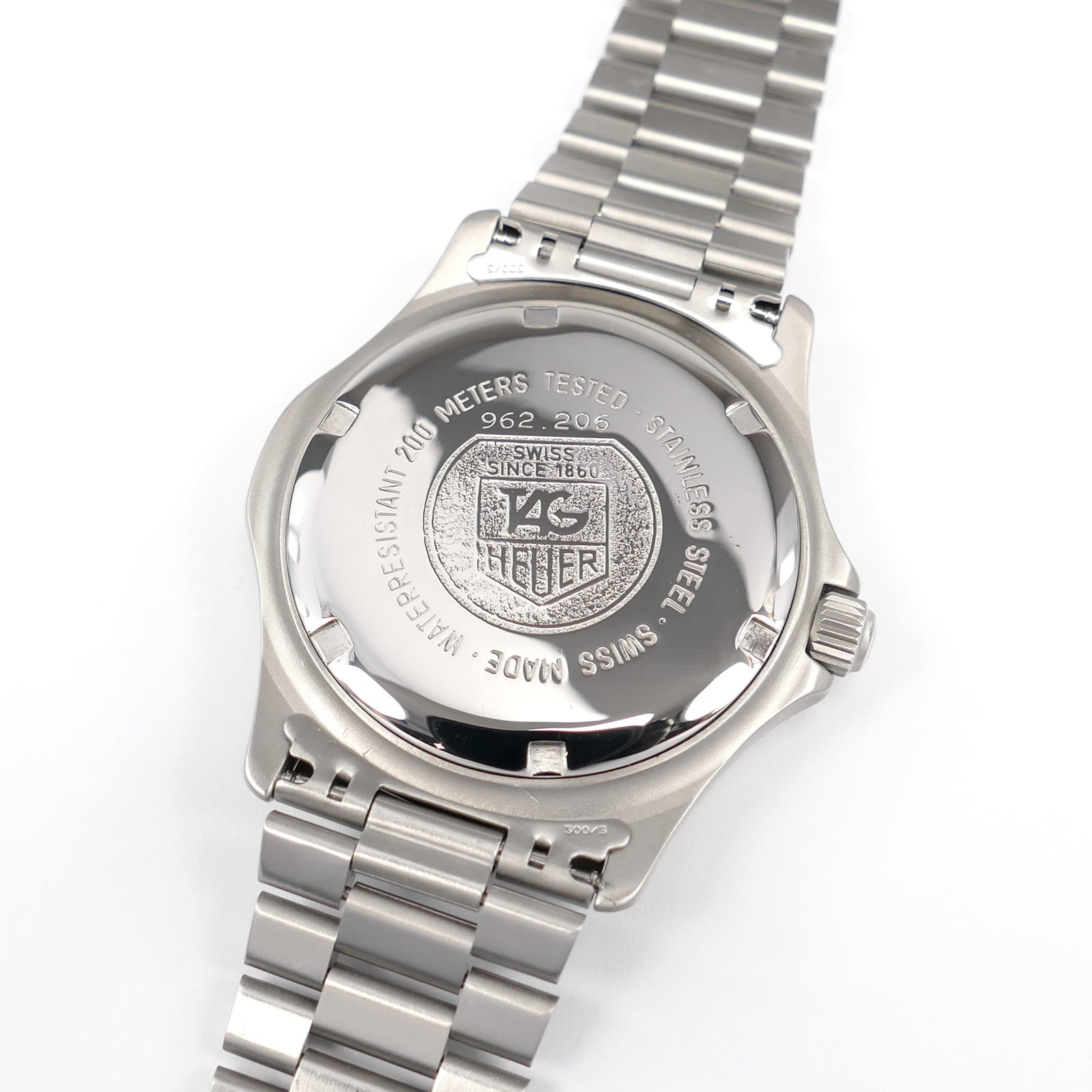 TAG Heuer 2000 962.206 stainless steel screw down case back