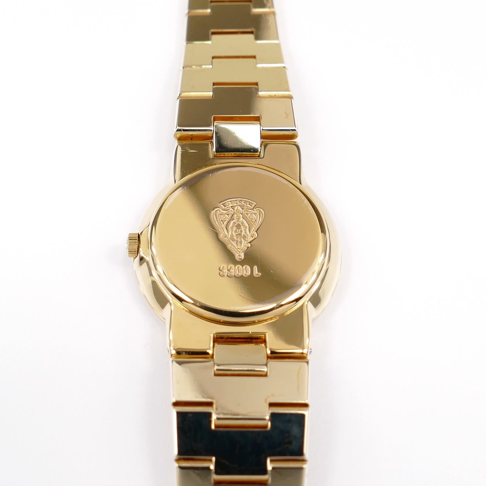 Gucci 3300L 18k Gold Plated case back
