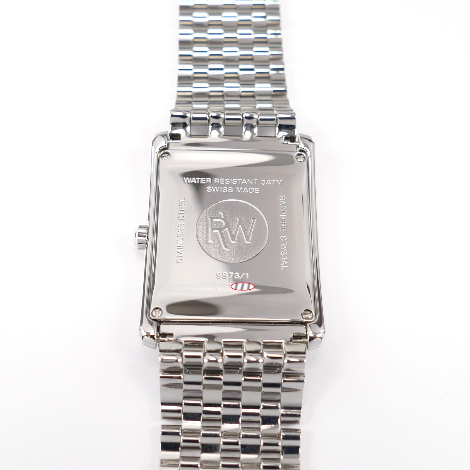 Raymond Weil Don Giovanni 9973/1 stainless steel case back