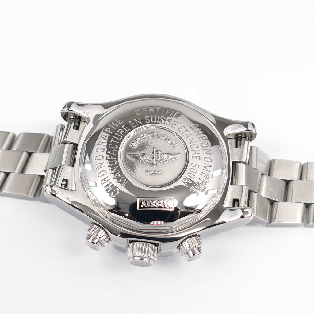 Breitling Superocean II A13340 stainless steel screw down case back