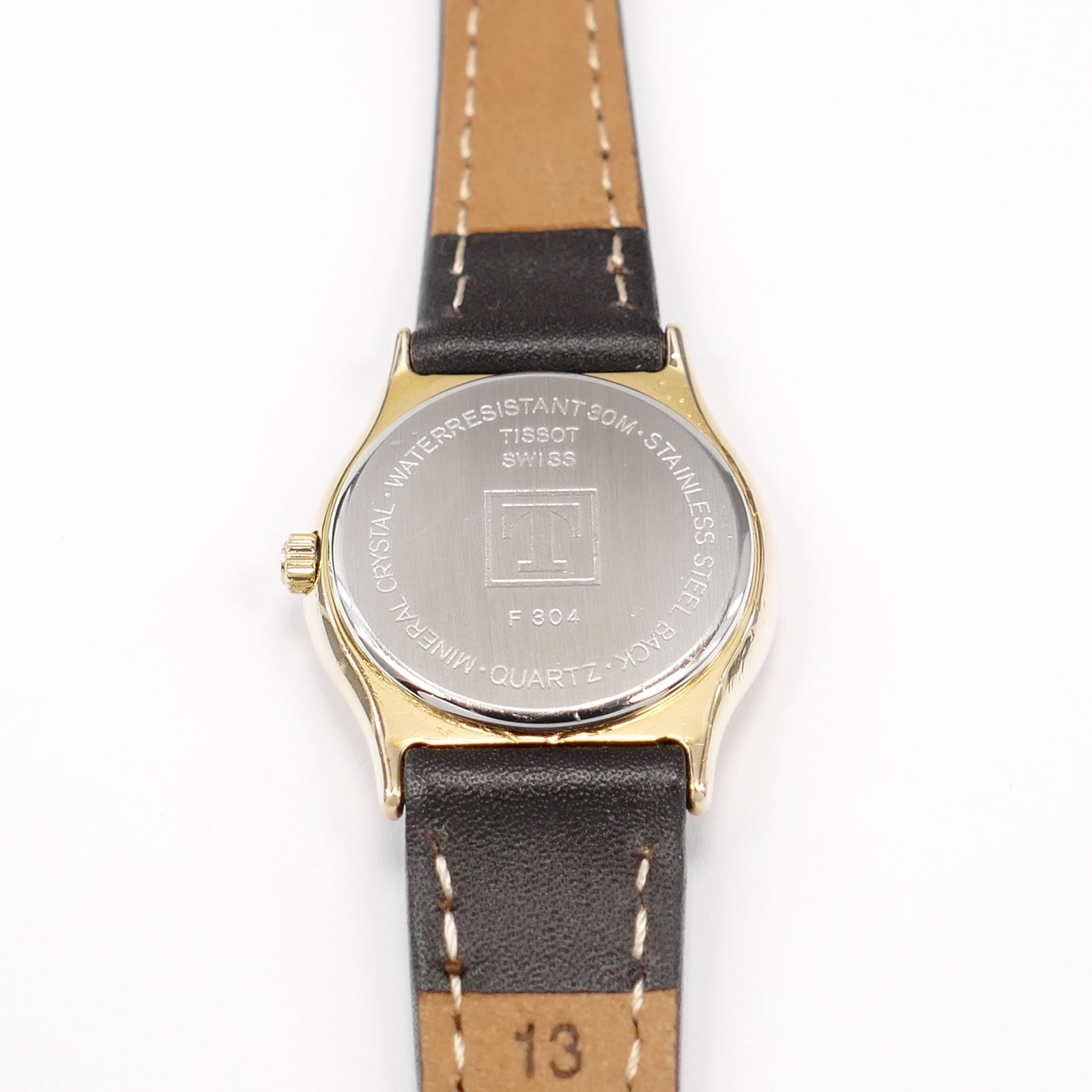 Tissot Stylist F304 stainless steel case back