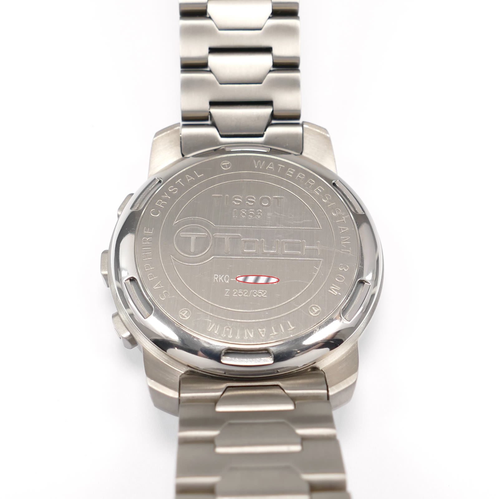 Tissot T-Touch Z252/352 Titanium case back