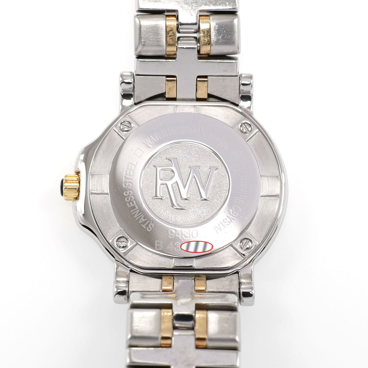Raymond Weil Parsifal 9430 stainless steel case back