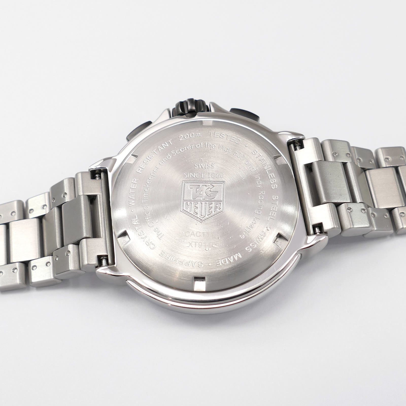 TAG Heuer Indy 500 CAC111A stainless steel screw down case back