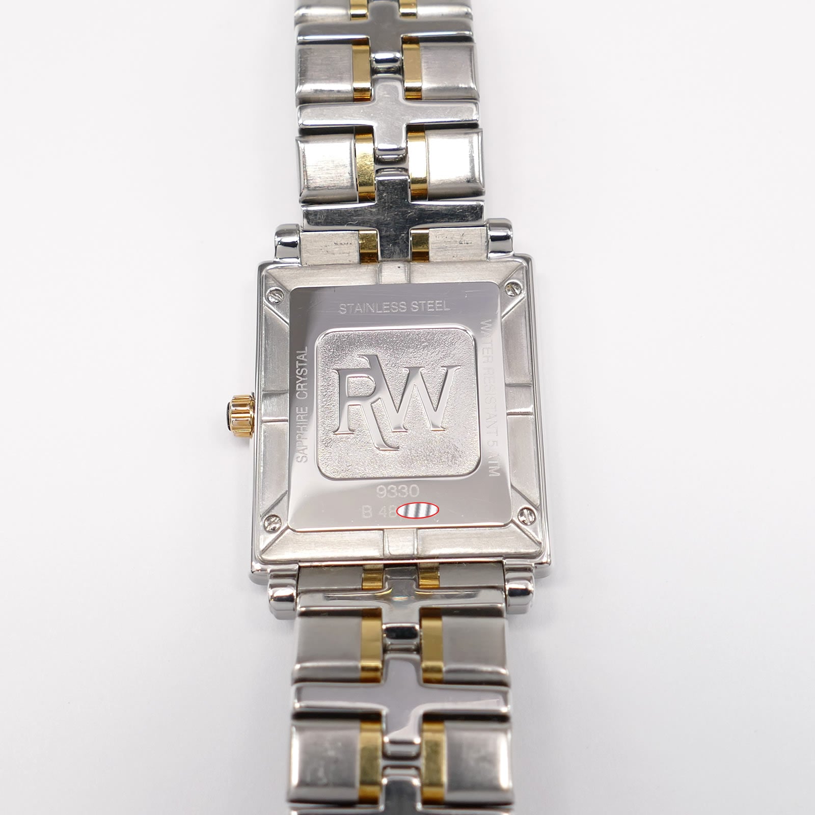 Raymond Weil Parsifal 9330 stainless steel case back