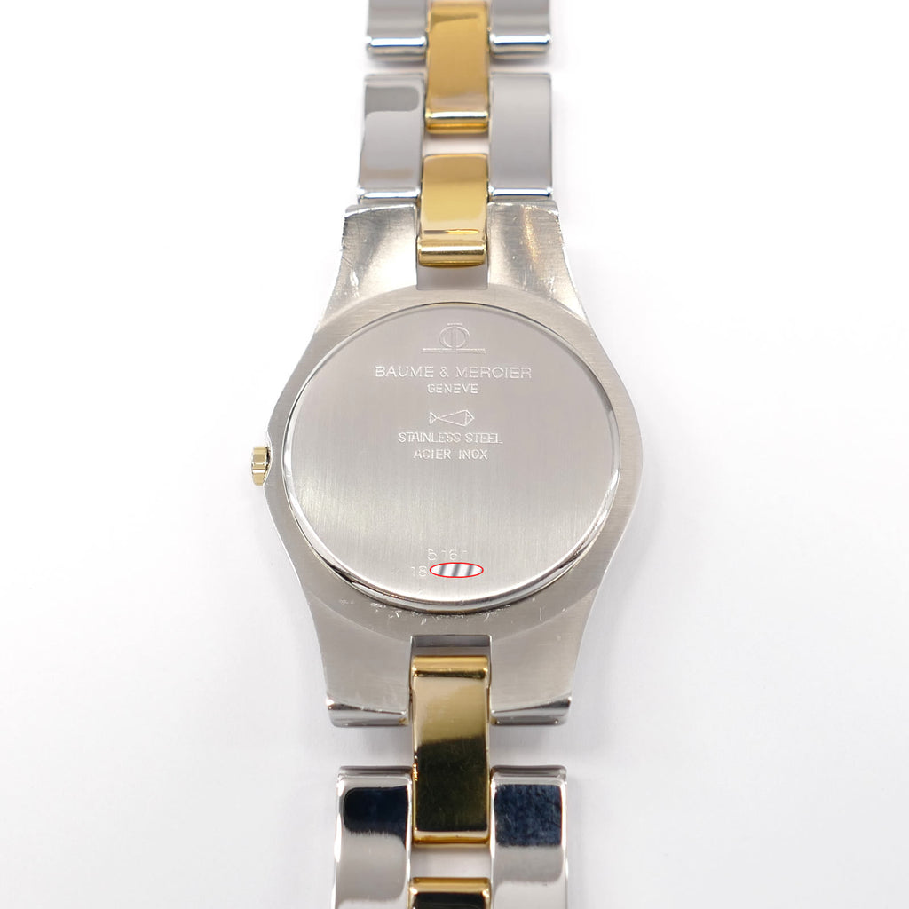 Baume & Mercier Linea 5161 stainless steel case back