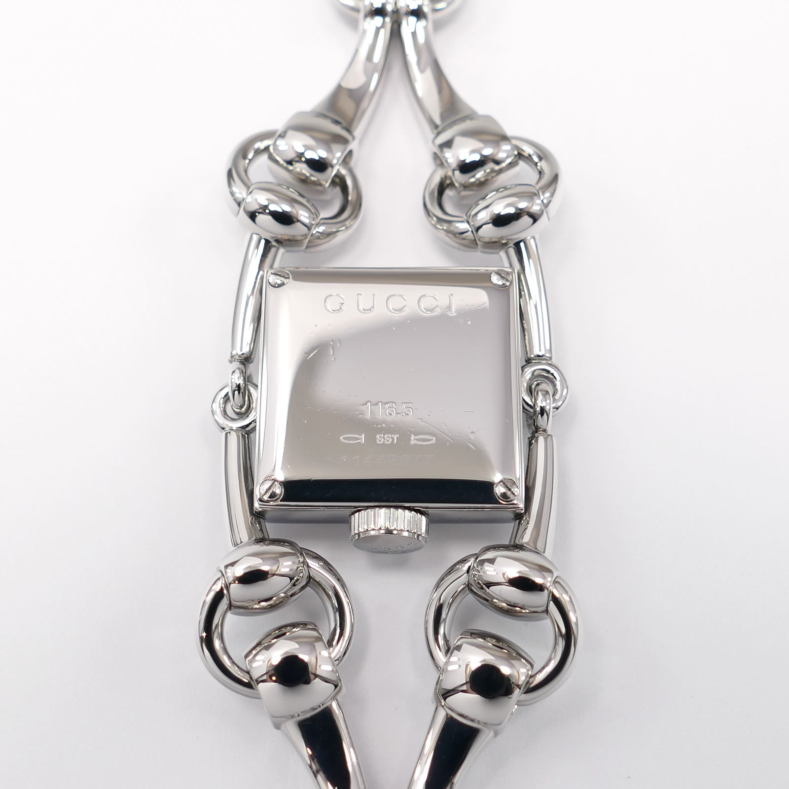 Gucci Signoria 116.5 stainless steel case back