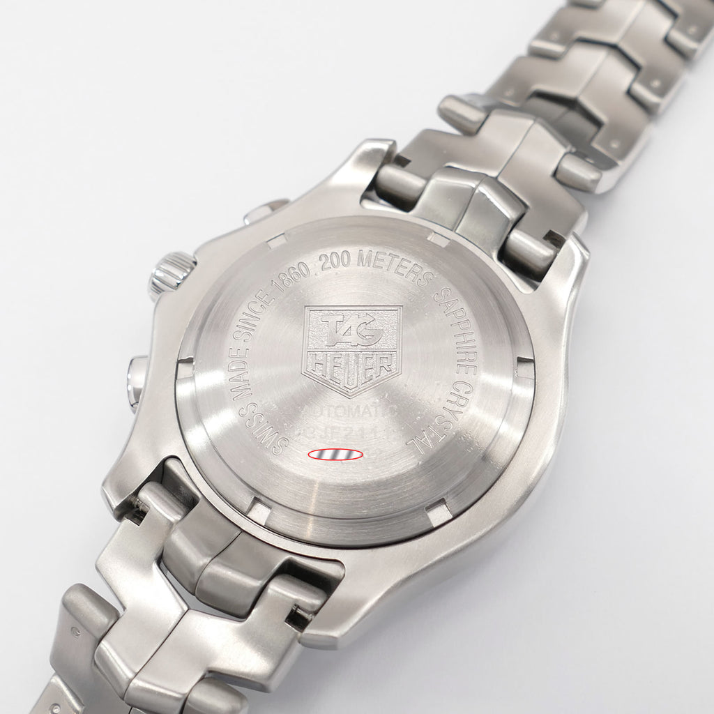 TAG Heuer Link Chronograph CJF2111 stainless steel screw down case back