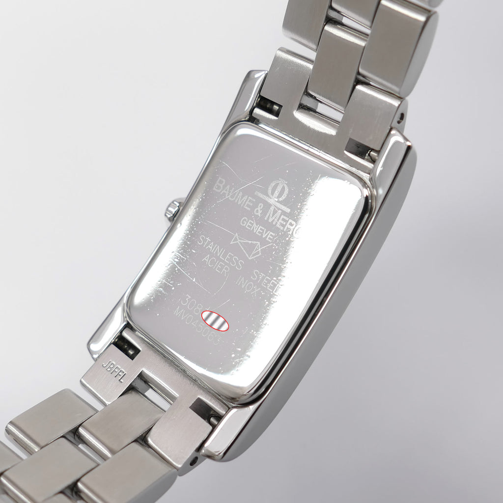Baume & Mercier Hampton MV045063 stainless steel case back
