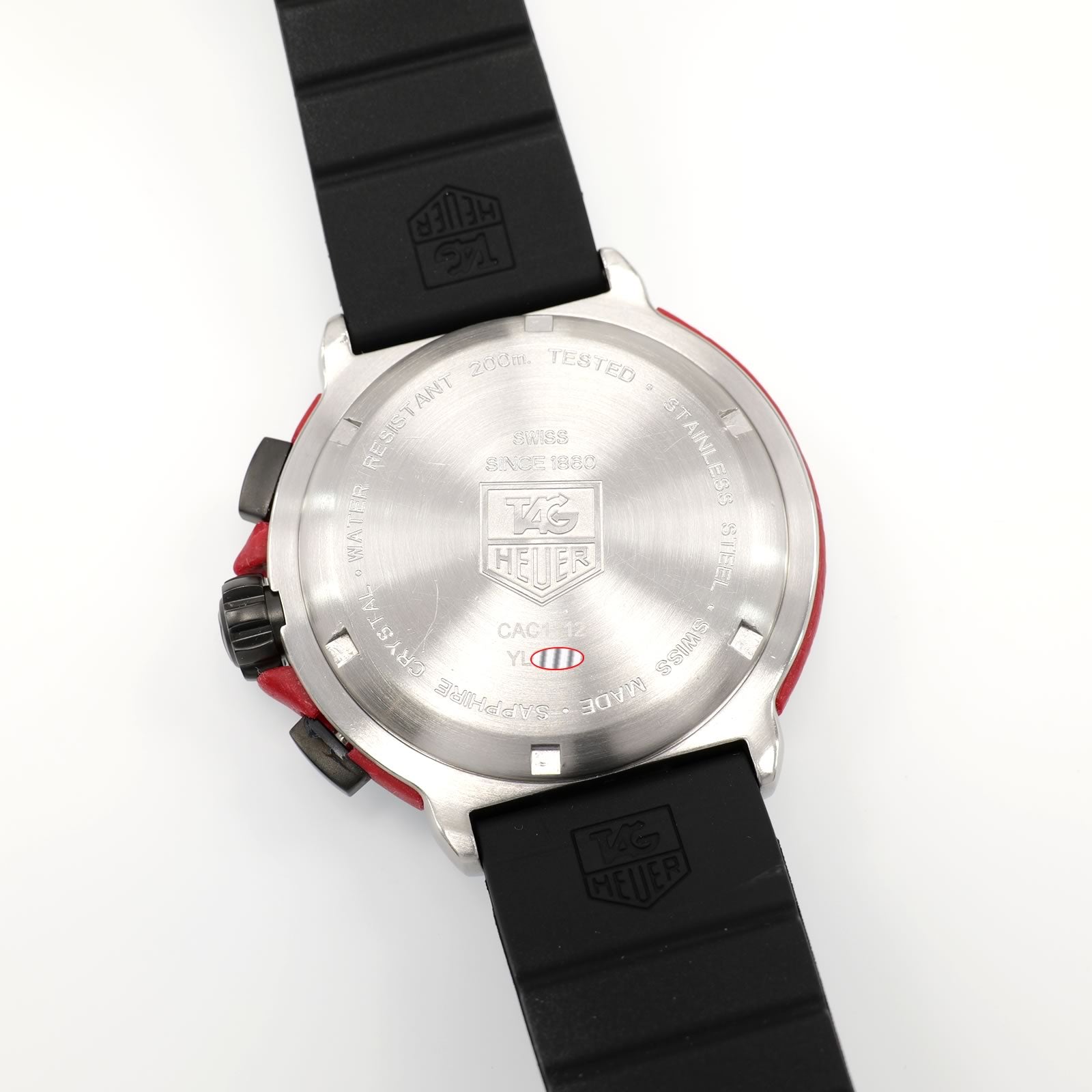TAG Heuer Formula 1 CAC1112 stainless steel screw down case back
