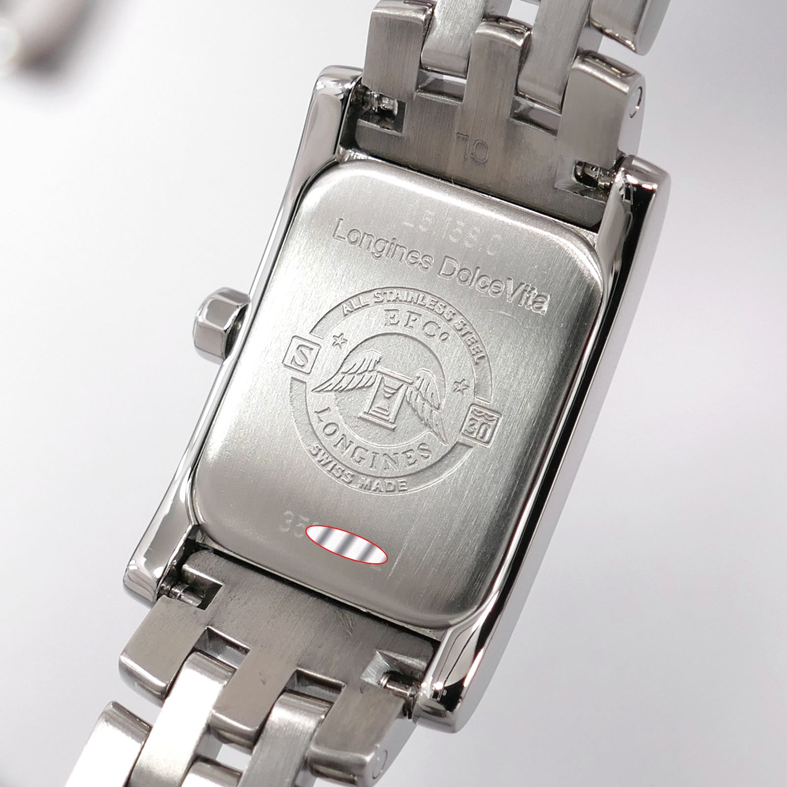 Longines DolceVita L5.158.0 stainless steel case back