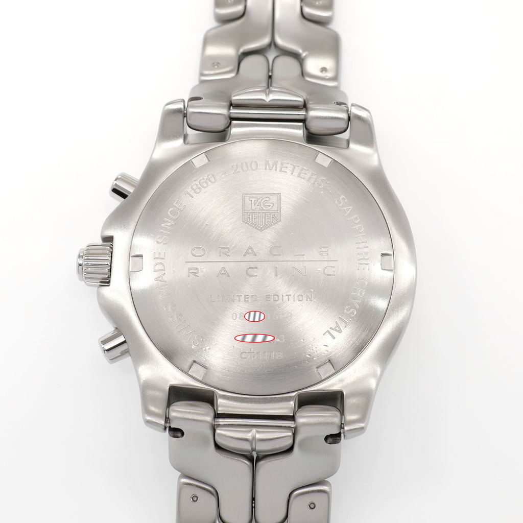 TAG Heuer Link Chronograph CT1118 stainless steel screw down case back