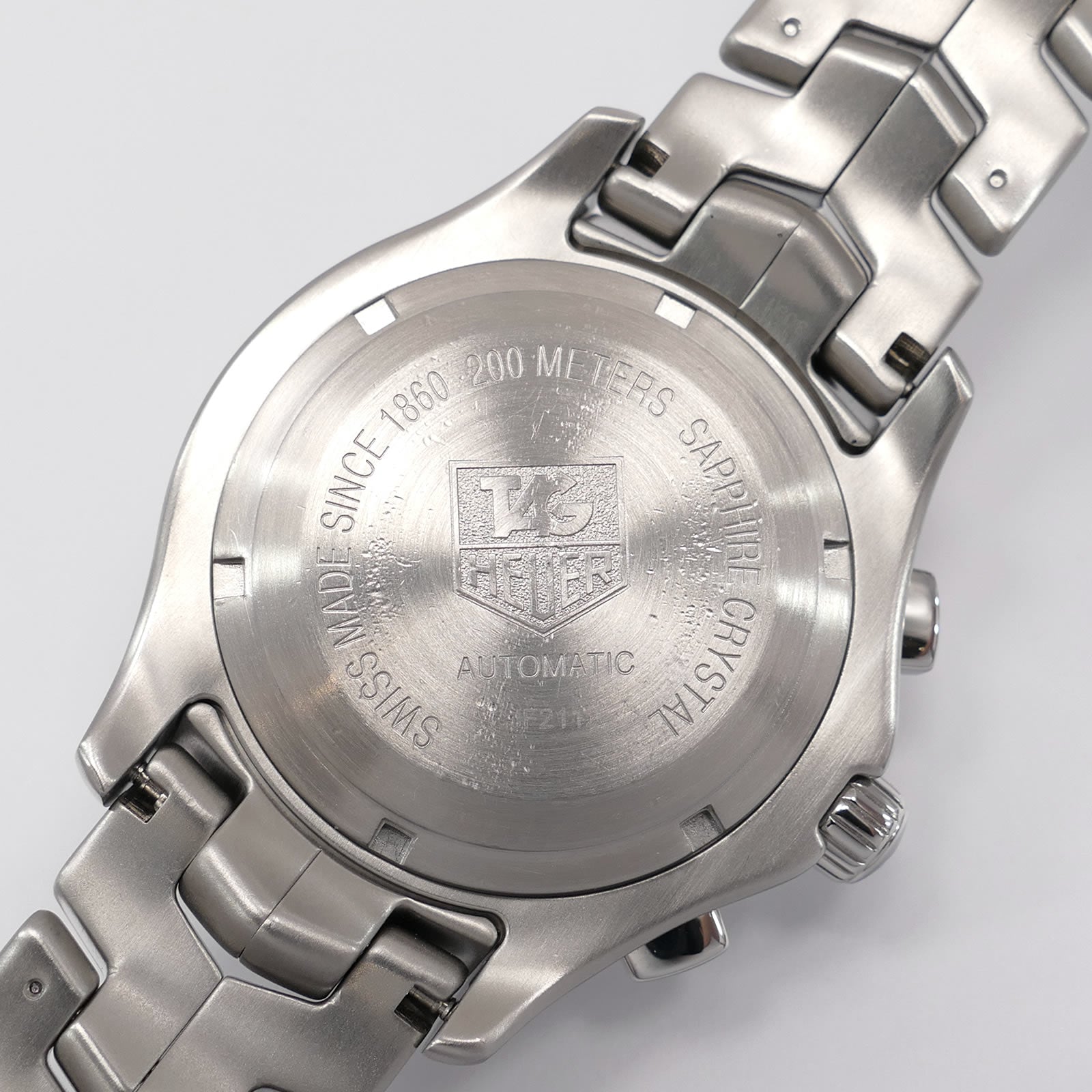 TAG Heuer Link Chronograph CJF2112 stainless steel screw down case back