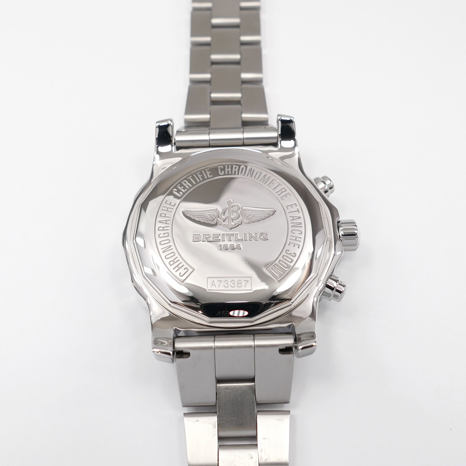 Breitling Colt Chrono II A73387 stainless steel screw down case back
