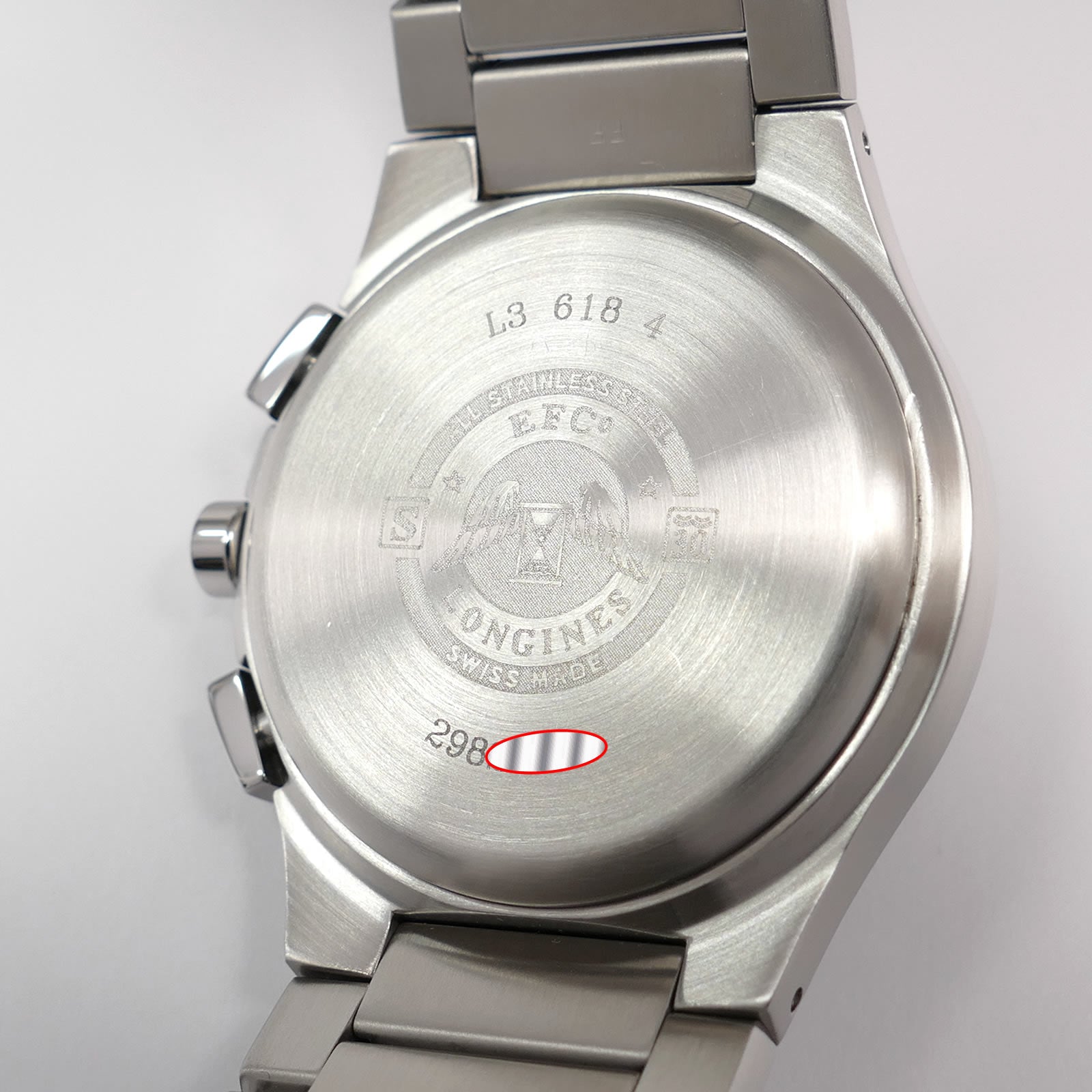 Longines DolceVita Oposition L3.618.4 stainless steel case back