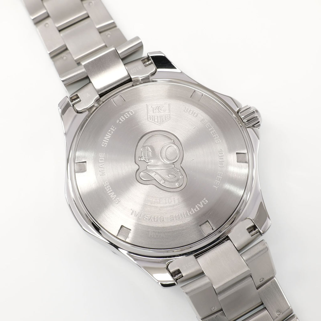 TAG Heuer Aquaracer WAF1011 stainless steel screw down case back