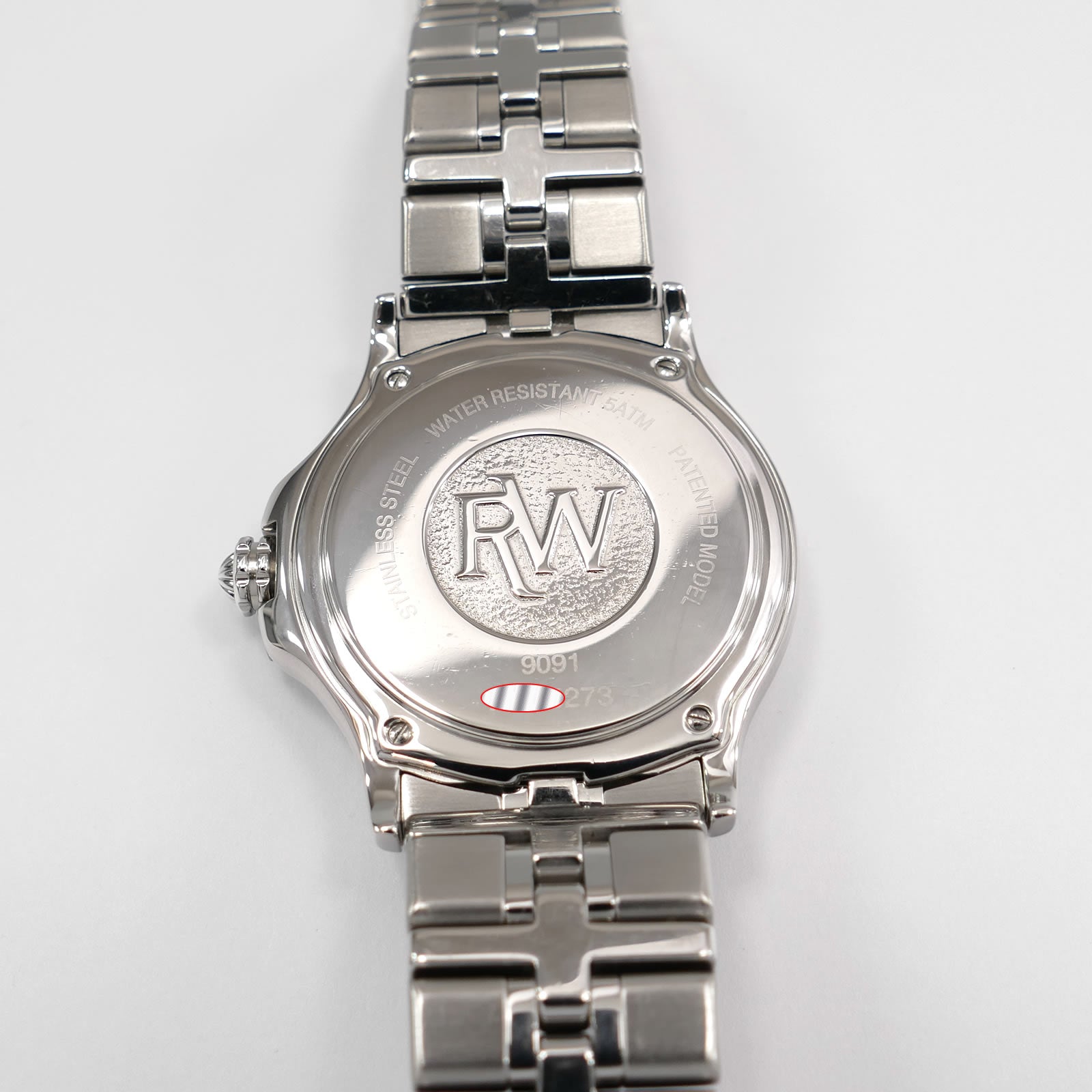 Raymond Weil Parsifal 9091 stainless steel case back