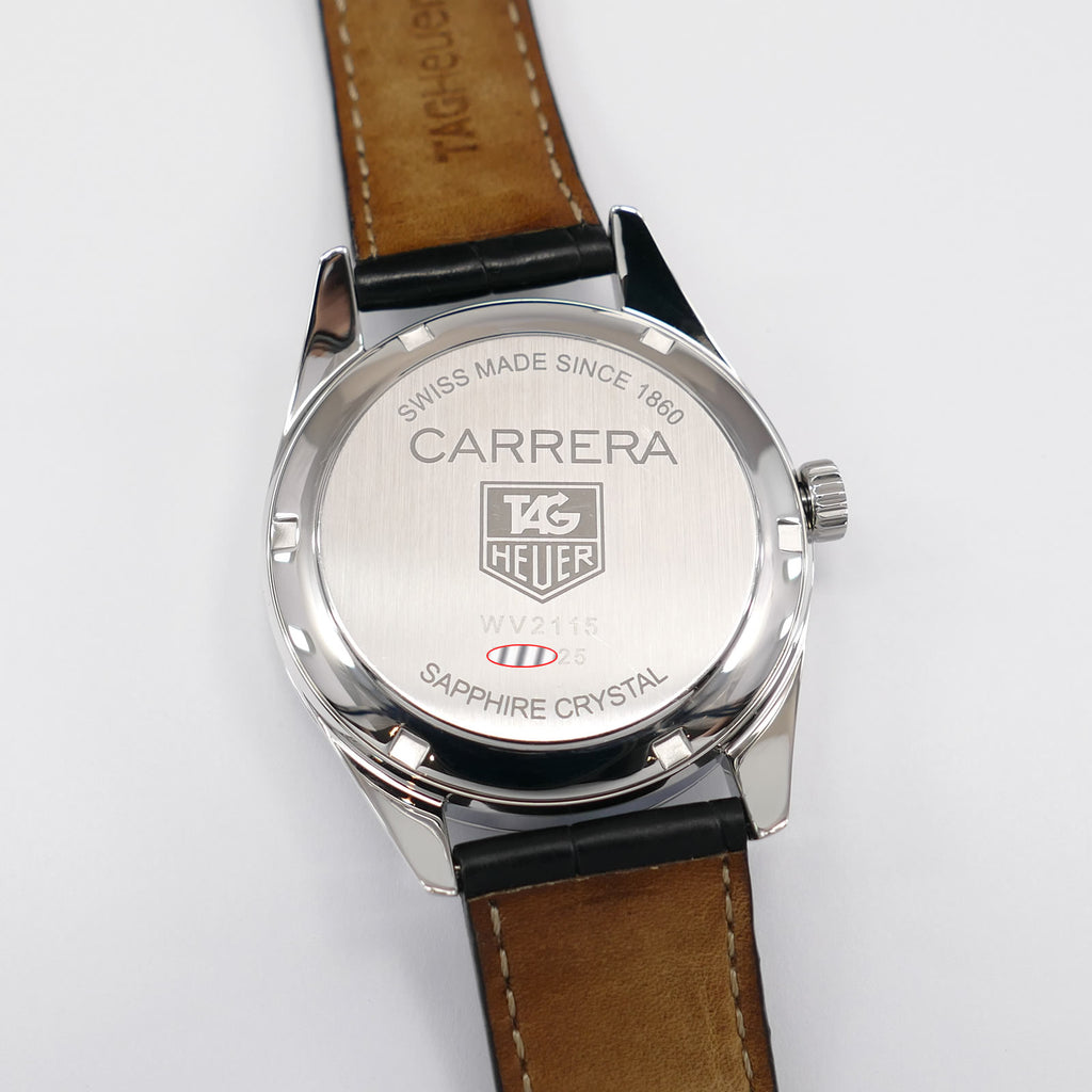 TAG Heuer Carrera WV2115 stainless steel screw down case back
