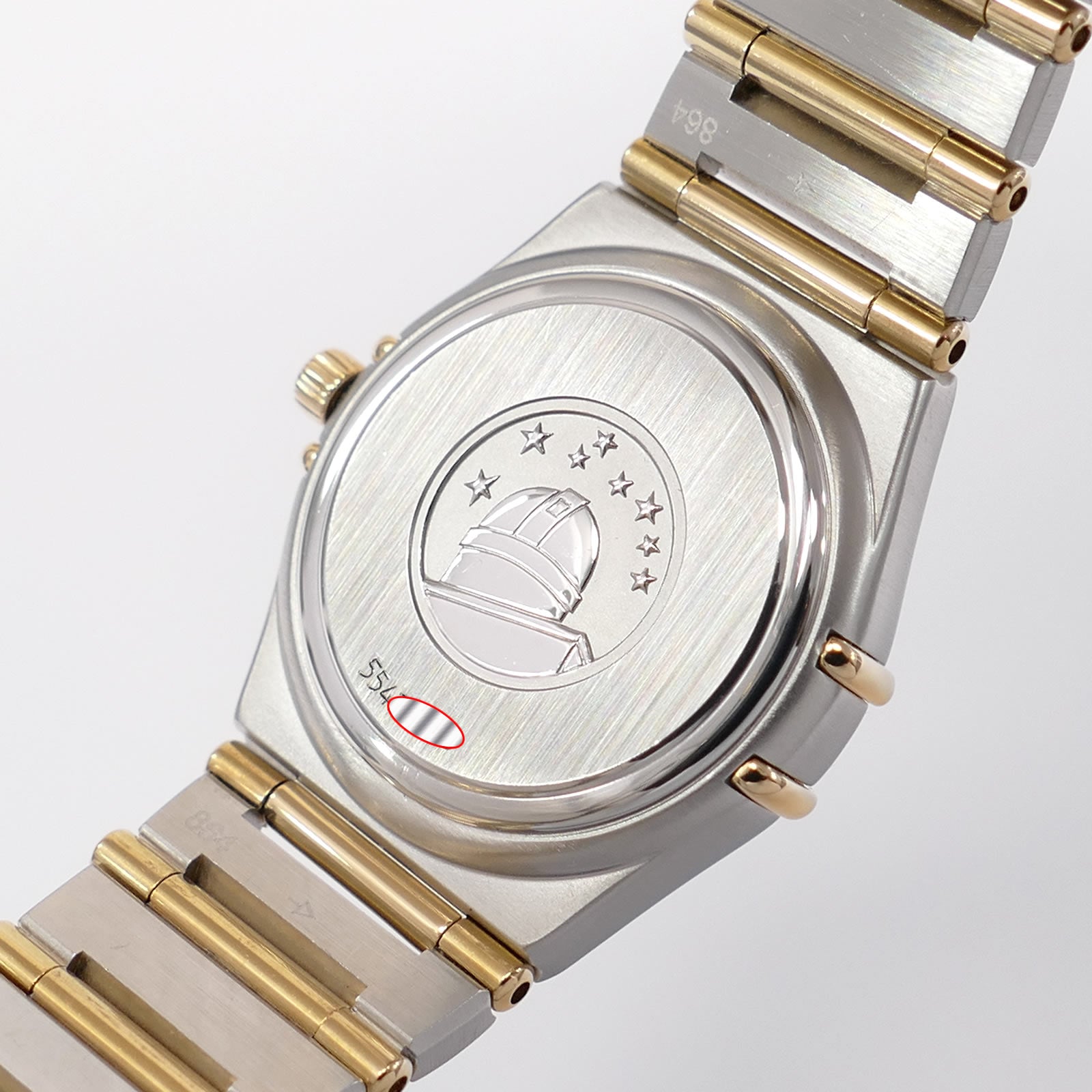 Omega Constellation 1272.70.00 stainless steel observatory case back