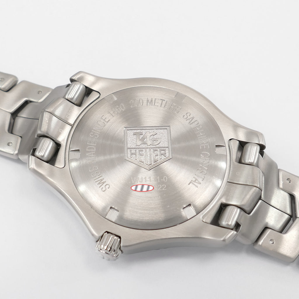 TAG Heuer Link WJ1111-0 stainless steel screw down case back
