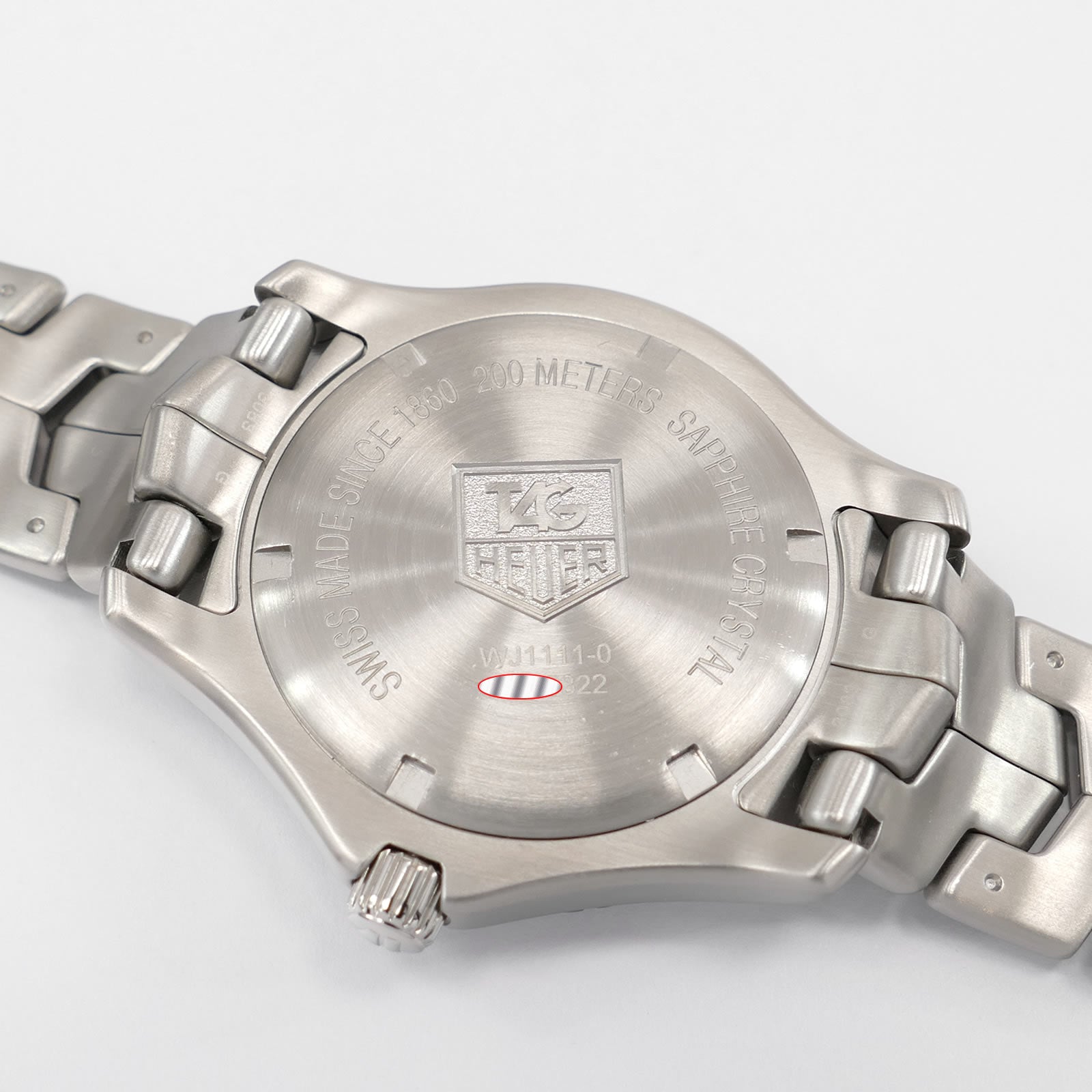 TAG Heuer Link WJ1111-0 stainless steel screw down case back