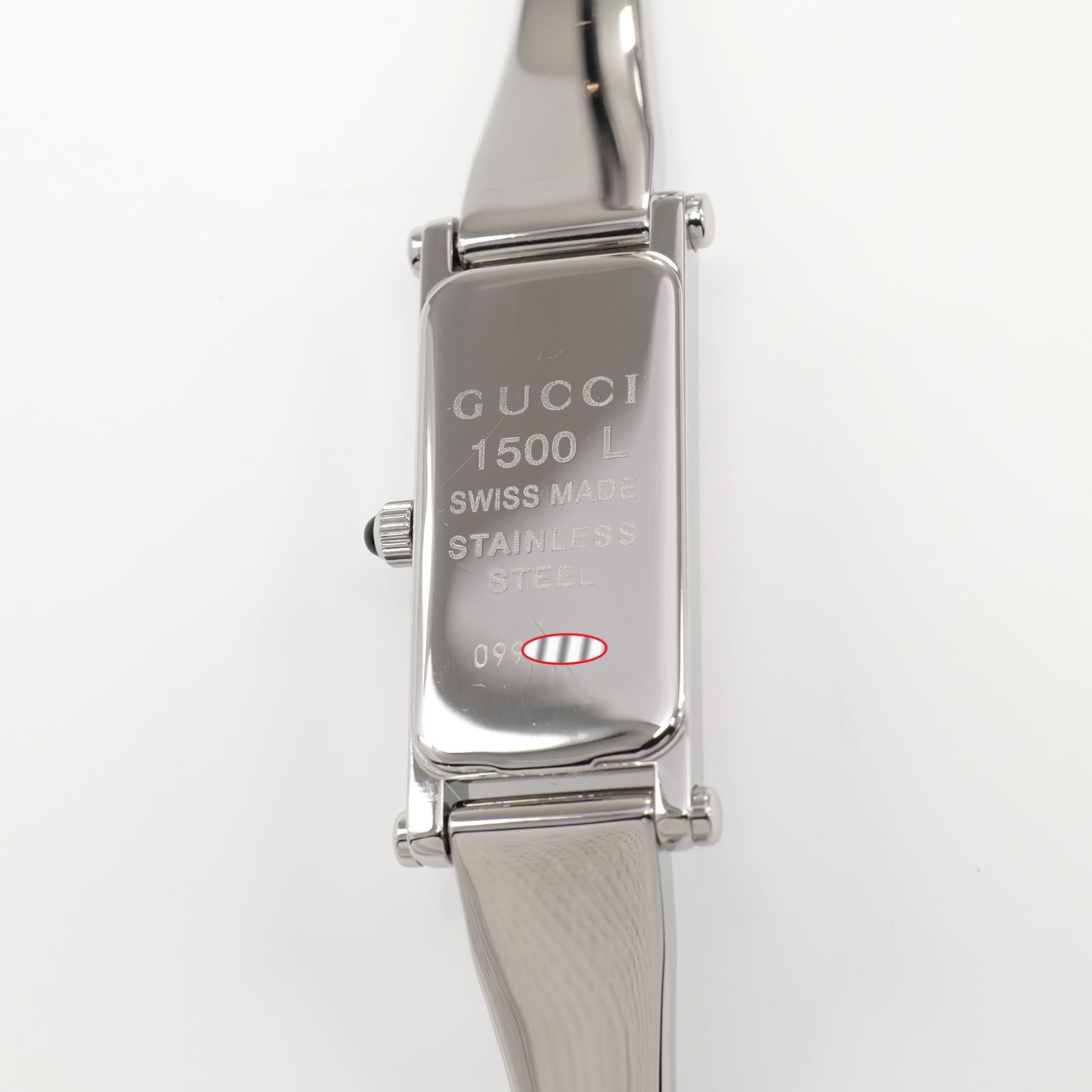 Gucci 1500L Ladies 12mm Pink Mother of Pearl - Small 15cm Bangle
