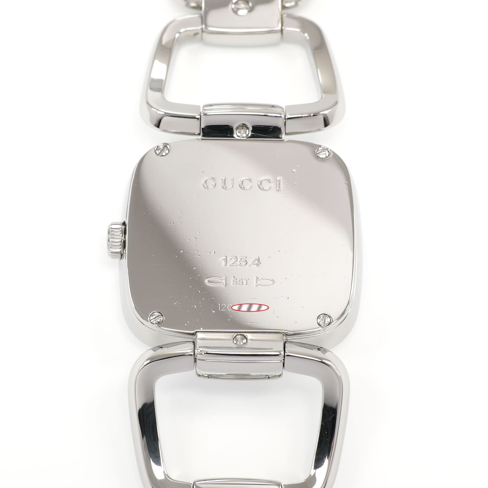 Gucci G 125.4 stainless steel case back